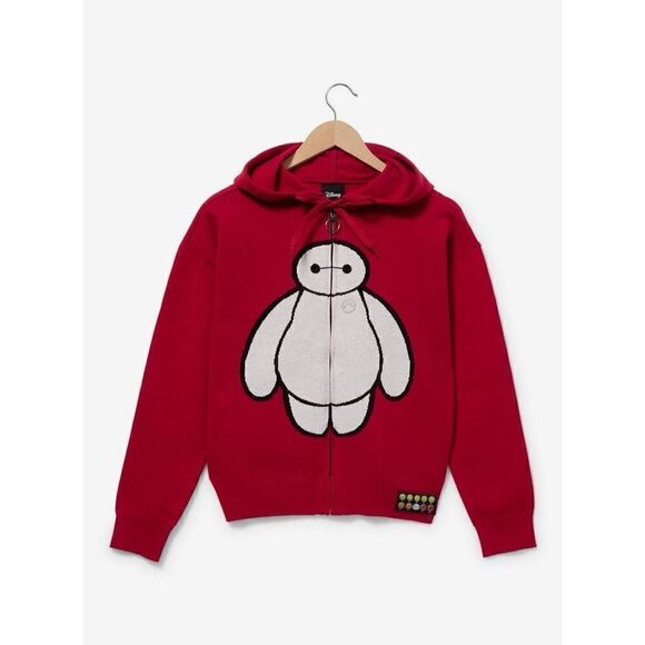 Disney Big Hero 6 Baymax Women's Knit Zippered Hoodie Size M - Picture 2 of 7